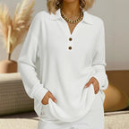 Valentina Rossi Waffle Knit Long-Sleeve Top