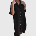 Valentina Rossi Button-Up Shirt Dress