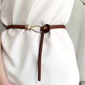 Valentina Rossi Slim Belt with Metal Hook