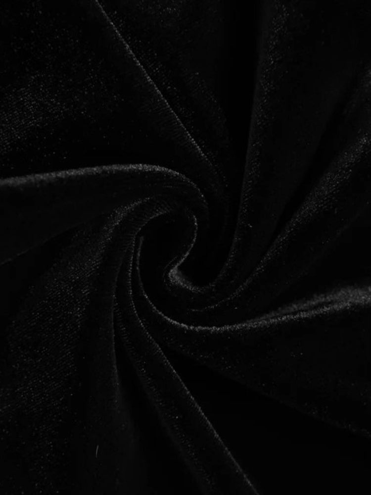 Velvet Square Neck Spaghetti Strap Lace Corset Mermaid Maxi Gown