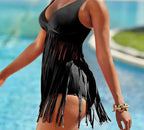 Frida Minimalist Stylish Tied Tassels Bathing Dress Designer Edit