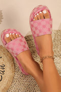 Vintage Printed Platform Sandals
