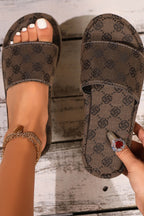 Vintage Printed Platform Sandals