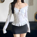 Vintage Ruffled Blouse