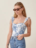 DressBetty - 2024 Elegant Vintage Ruffles Camisole