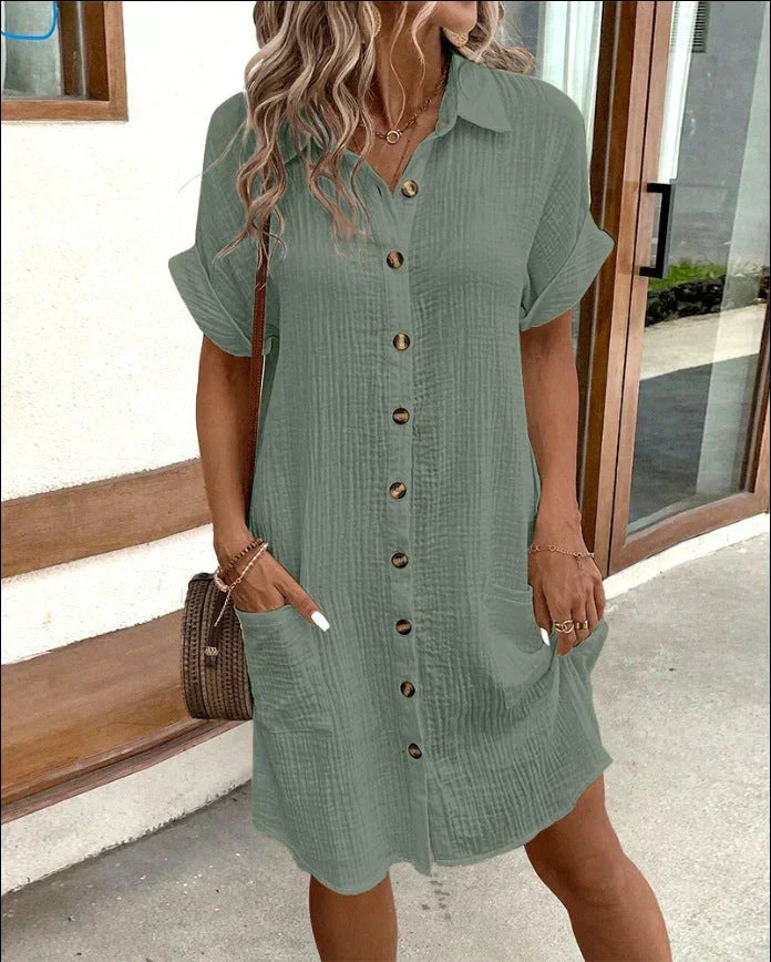 Rowan Timeless Oversized Polo Dress Elevated Occasion Wear