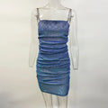 DressBetty - 2024 Elegant Diamond Glitter Sparkle Spaghetti Strap Bodycon Dress