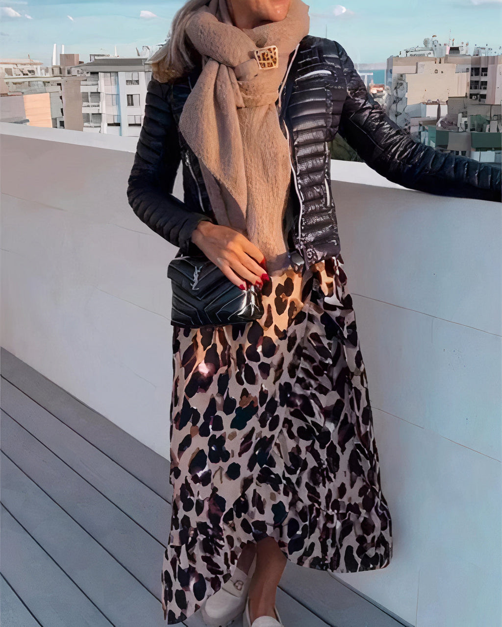 Frida Effortless Leopard Print Dress Designer Edit