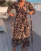 Frida Effortless Leopard Print Dress Designer Edit