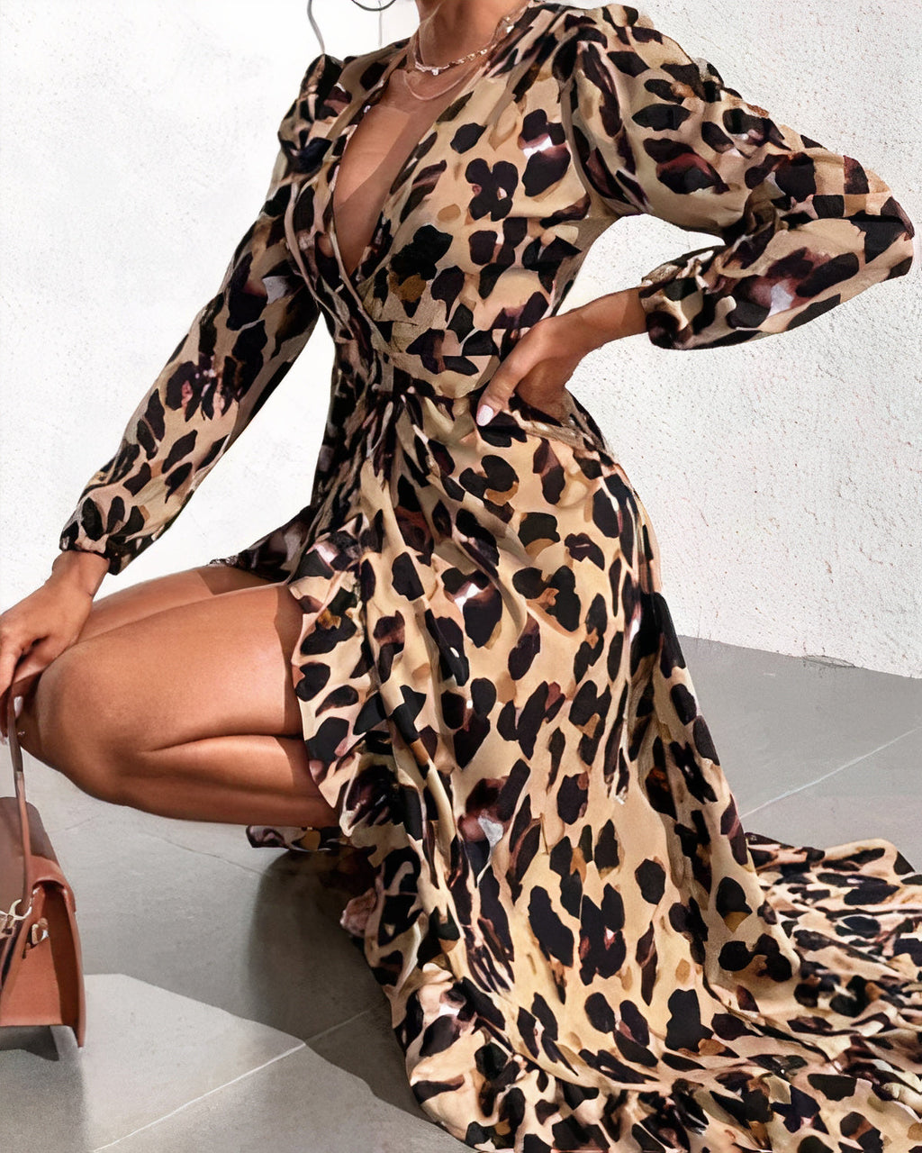 Frida Effortless Leopard Print Dress Designer Edit