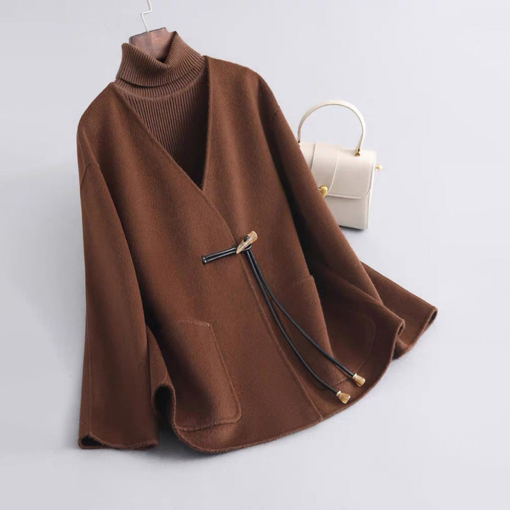 Warm Fall Elegant Woolen Women__ Coat