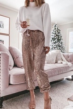 Stylish Festive Party Sequin Pants