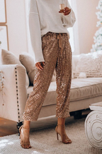 Stylish Festive Party Sequin Pants