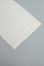 White High-rise Wide Leg Long Pants