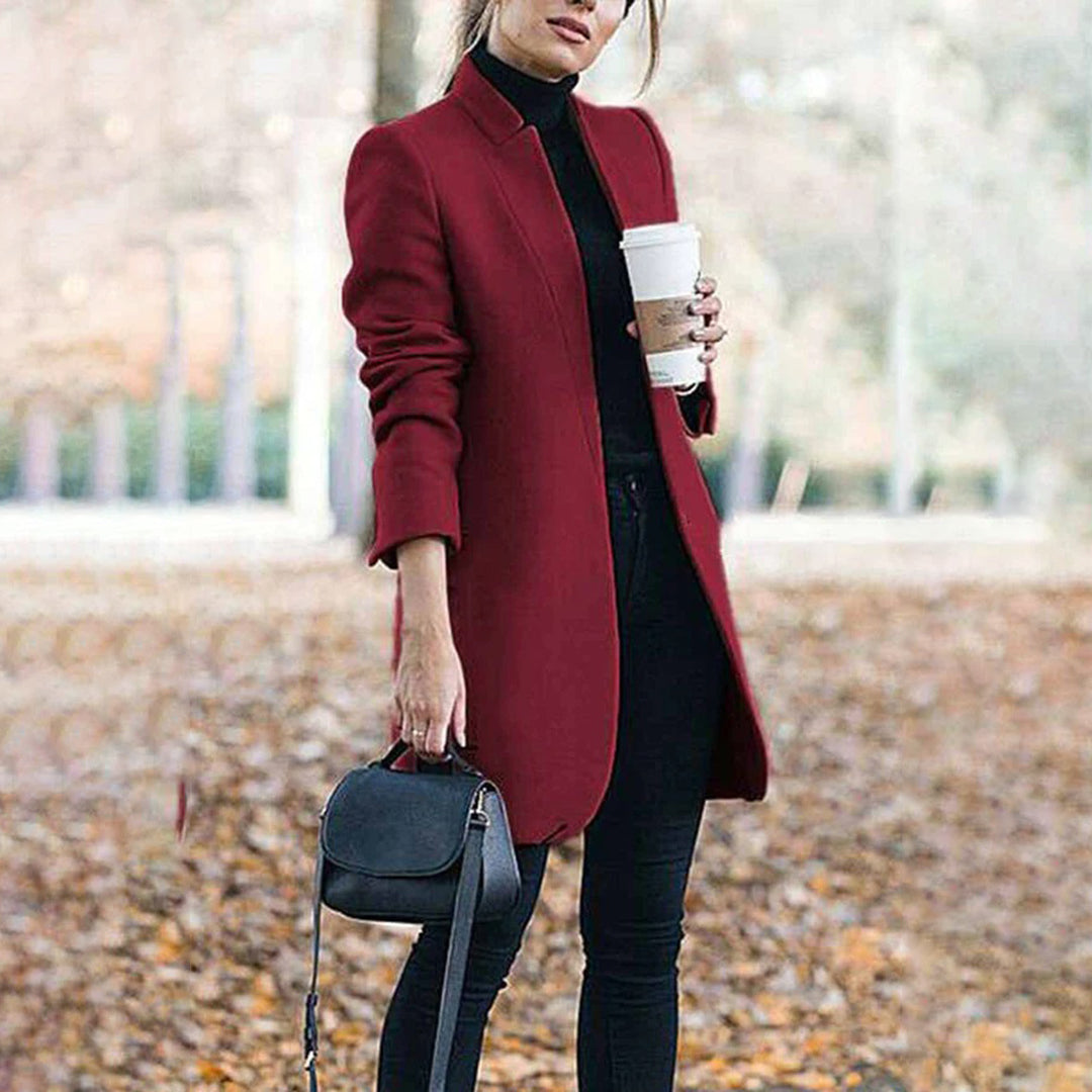 | Women's Classic Tailored Lapel Winter Coat