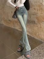 DressBetty - Chic Skinny Flare Winter Y2K High Waist Casual Jeans