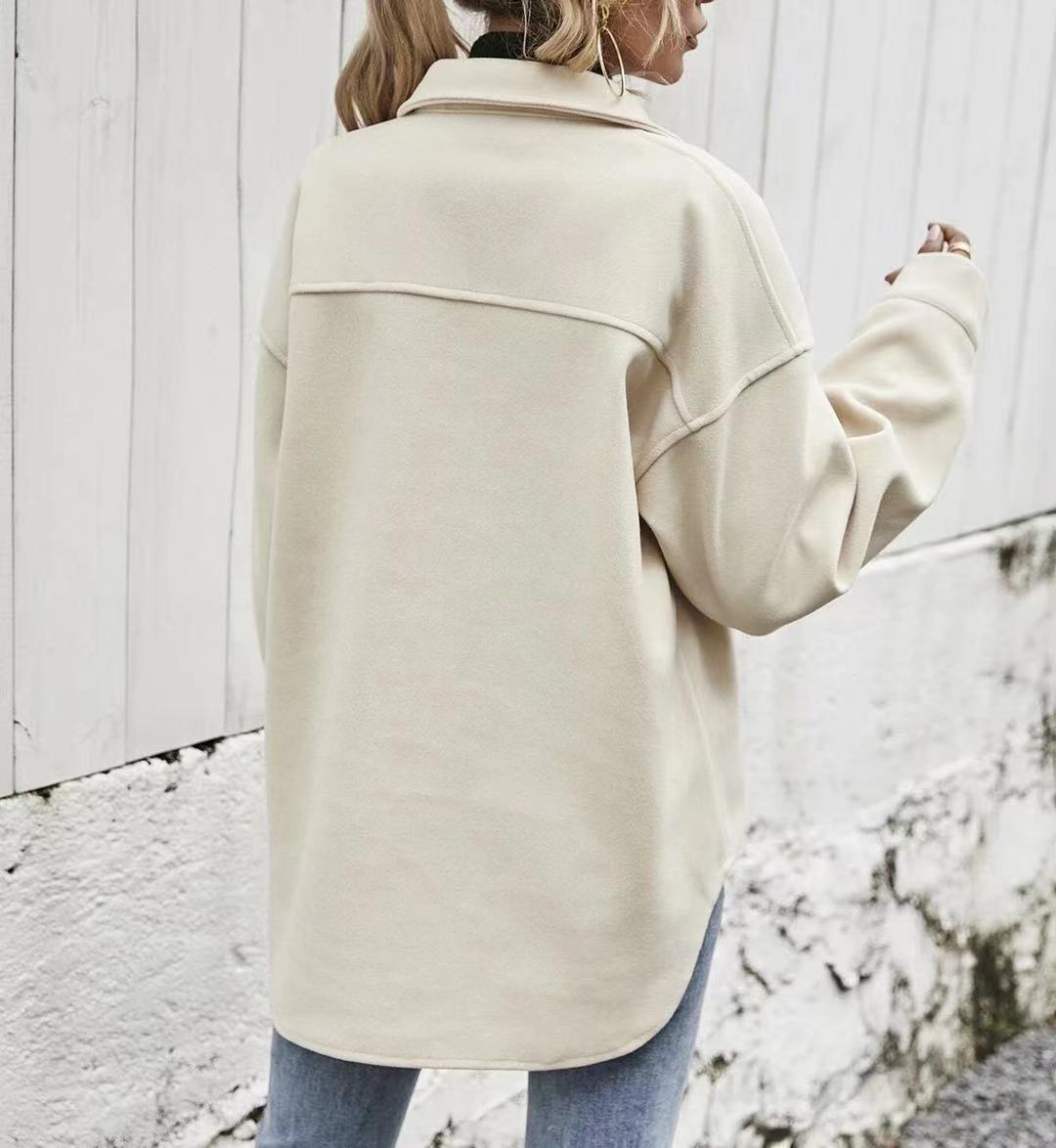 DressBetty - Office Lady Vintage Pockets Trench Jacket