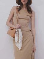 DressBetty - 2024 High Street Chic Slash Neck Tank Top