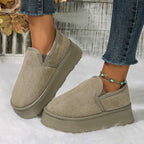Women Snow Boots New Winter Vintage Boots Women Household Anti-skid Plush Comfortable Outdoors Thick Bottom Windbreak Warm Boots
