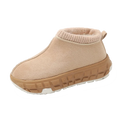 Women's Knitted Cuffed Snow Boots 2024 New Winter Cold-proof and Warm Fur Boots Non-slip Thick-soled Ladies Cotton Shoes Zapatos