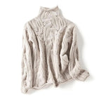 Women__ Cashmere Turtleneck Sweater with Varied Knit Pattern