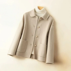 Women__ Double-Sided Wool Coat with Rounded Collar