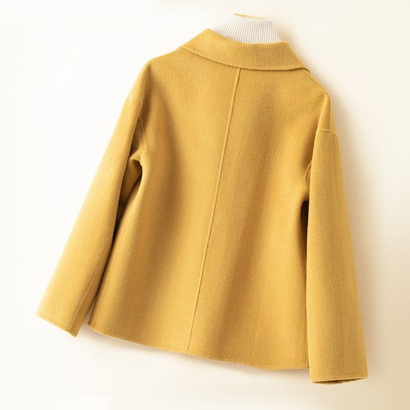 Women__ Double-Sided Wool Coat with Rounded Collar