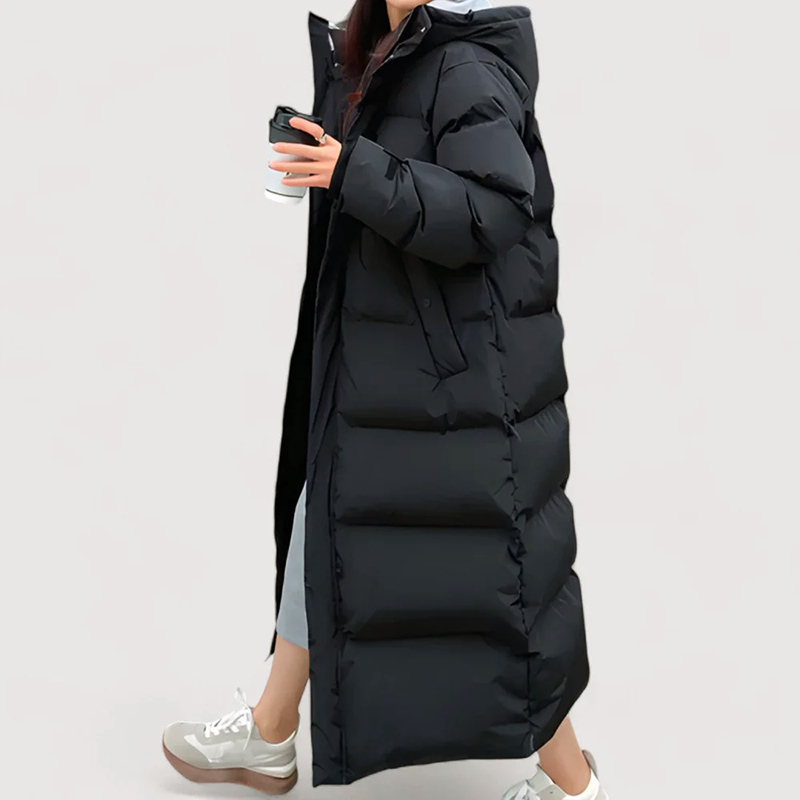 Women__ Extra-Long Hooded Puffer Coat