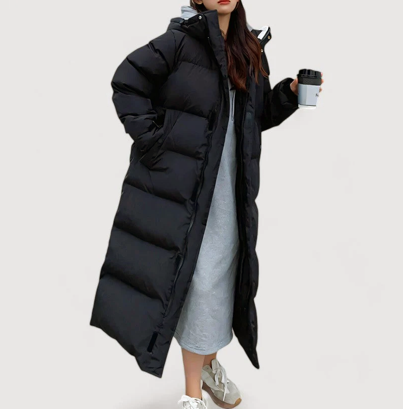 Women__ Extra-Long Hooded Puffer Coat