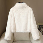 Women__ Faux Fur Short Coat