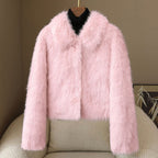 Women__ Faux Fur Short Coat