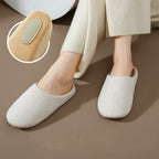 Women__ Faux Suede Indoor Slippers with Plush Lining