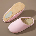 Women__ Faux Suede Indoor Slippers with Plush Lining