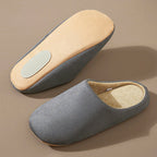 Women__ Faux Suede Indoor Slippers with Plush Lining