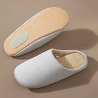 Women__ Faux Suede Indoor Slippers with Plush Lining