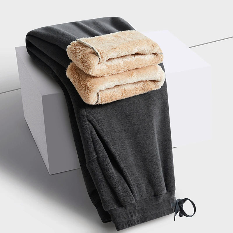 Women__ Fleece Sweatpants with Fluffy Inner Lining