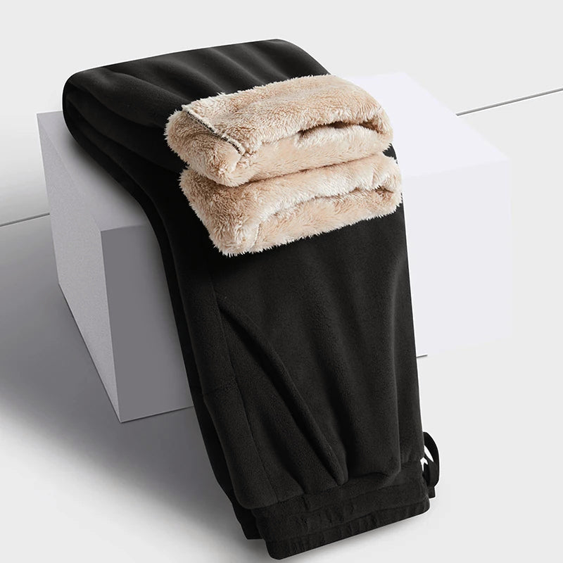Women__ Fleece Sweatpants with Fluffy Inner Lining