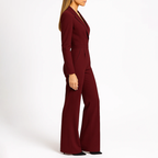 Women__ Formal Wide-Leg Jumpsuit with V-Neckline