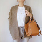 Women__ Fuzzy Knit Open Front Cardigan with Relaxed Silhouette