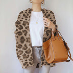 Women__ Fuzzy Knit Open Front Cardigan with Relaxed Silhouette