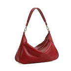 Women__ Genuine Leather Short-Handle Shoulder Bag