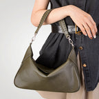 Women__ Genuine Leather Short-Handle Shoulder Bag