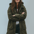 Women__ Hooded Casual Jacket with Front Pockets