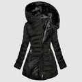 Women__ Hooded Long Puffer Coat with Plush Interior
