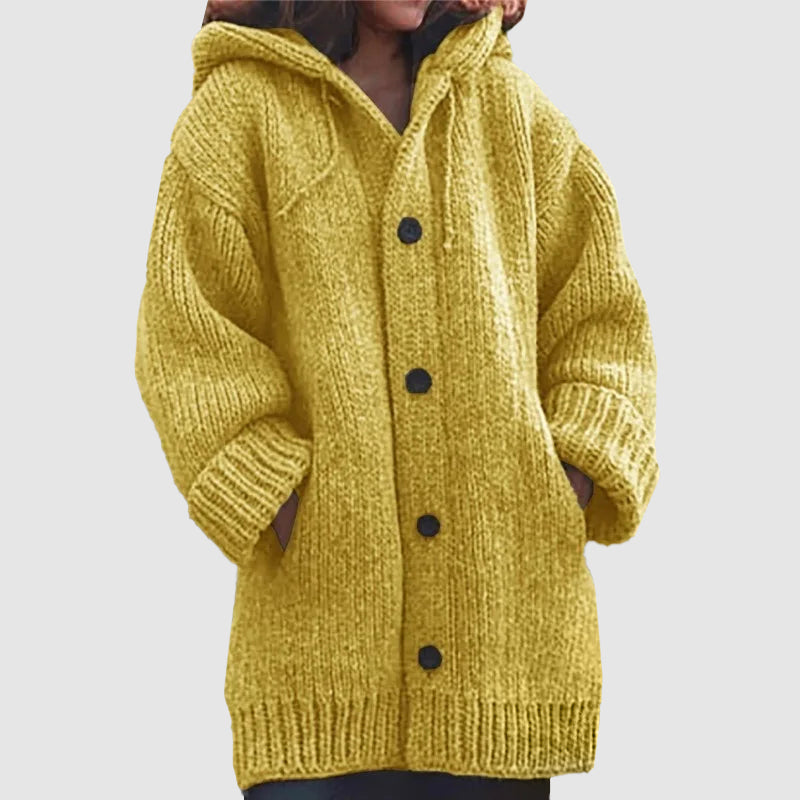 Women__ Hooded Oversized Chunky Knit Cardigan