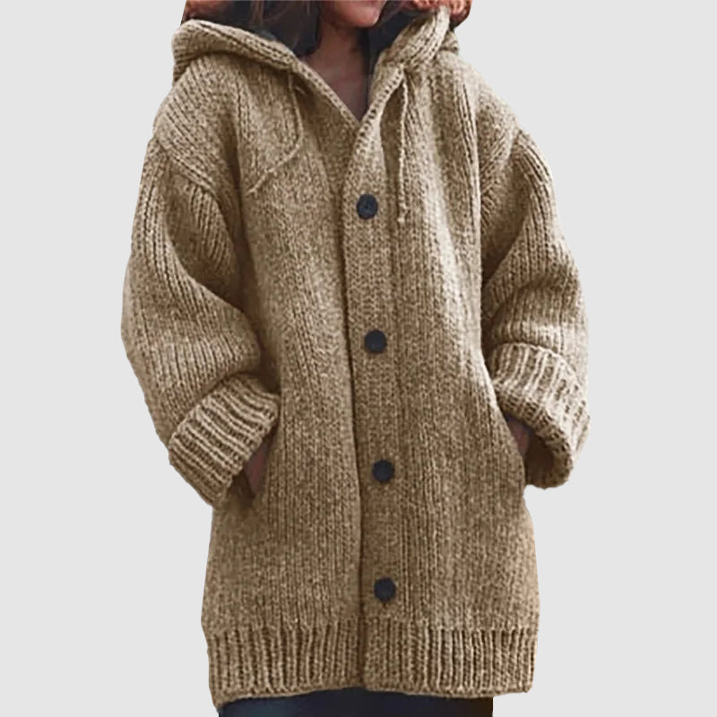 Women__ Hooded Oversized Chunky Knit Cardigan