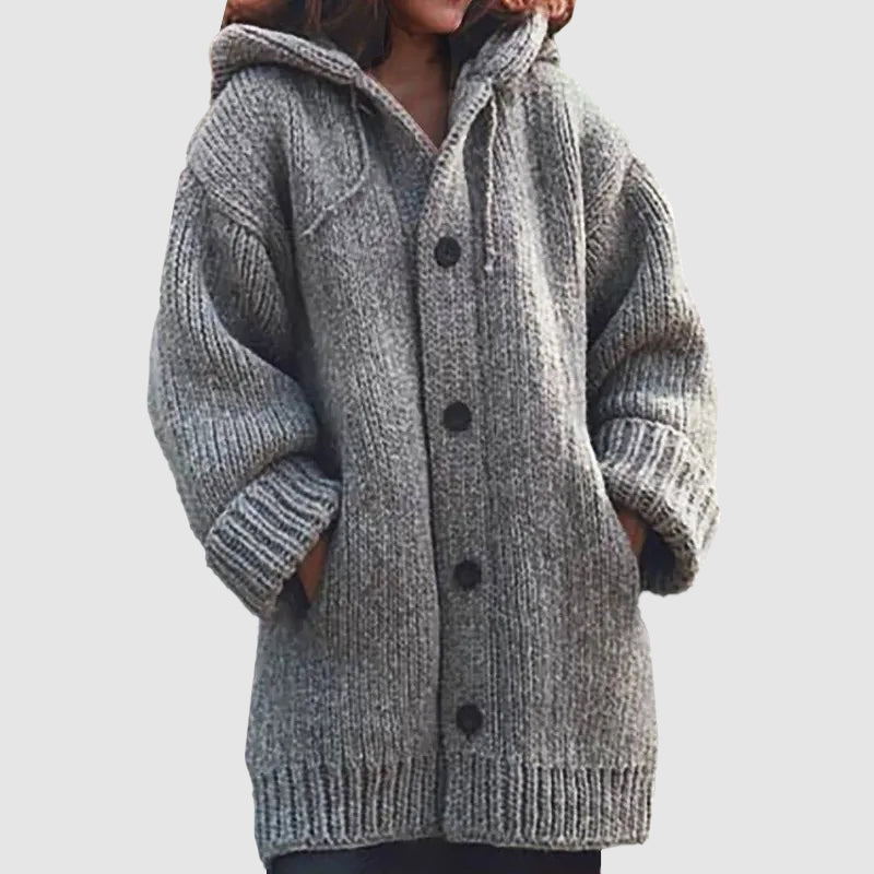 Women__ Hooded Oversized Chunky Knit Cardigan