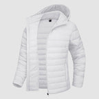 Women__ Hooded Puffer Jacket with Zip Pockets