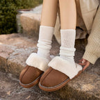 Women__ Indoor Winter Slippers with Faux-Fur Lining