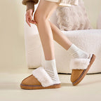 Women__ Indoor Winter Slippers with Faux-Fur Lining